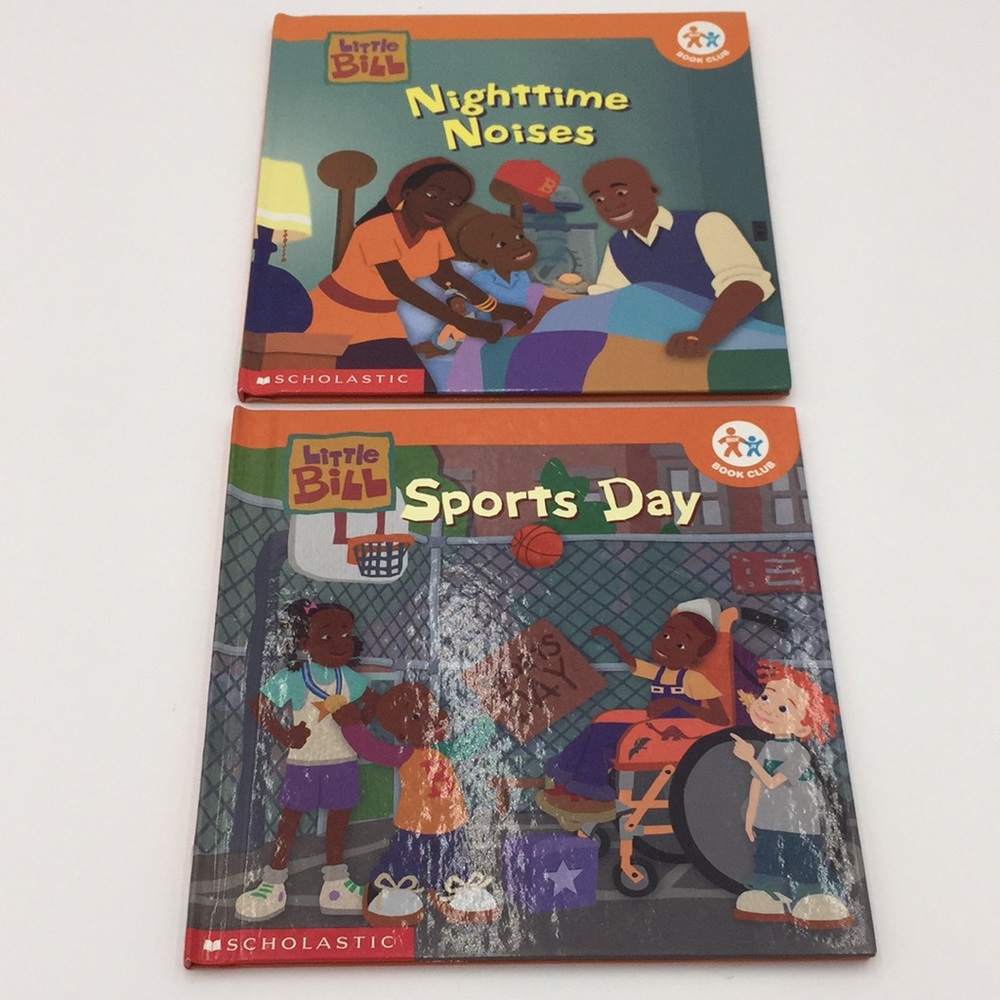 2 Little Bill Nick Jr Children’s Books Sports Day & Nighttime Noises Scholastic
